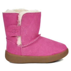 Enfant Ugg Boots fourrées Laine en Velours de Cuir Keelan fuchsia