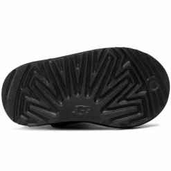 Hot Ugg Boots fourrées Laine en Velours de Cuir Glitter noires