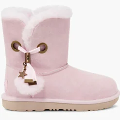 Ugg Boots fourrées Laine en Velours de Ciir Irina Star Charm roses