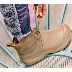 Femme Ugg Boots fourrées Laine Tasman X Lace beiges