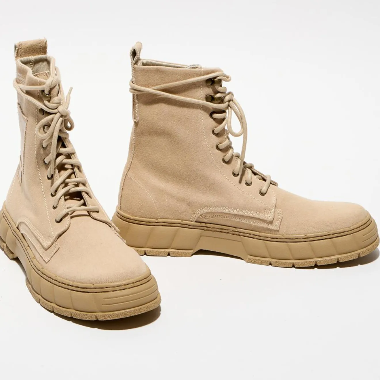 New Viron Boots recyclées 1992 beiges