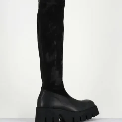 Outlet Lofina Bottes en Cuir 4225 gas noires - Talon : 6cm