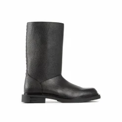 Homme Fendi Bottes en cuir à monture noires