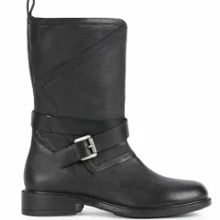Femme Geox Bottes en Cuir Catria noires