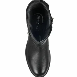 Femme Geox Bottes en Cuir Catria noires