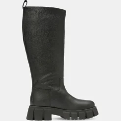 Femme Marc O'Polo Bottes en Cuir chunky Campagne noires