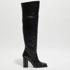 Femme Sonia Rykiel Bottes en Cuir Clover noires - Talon 10 cm