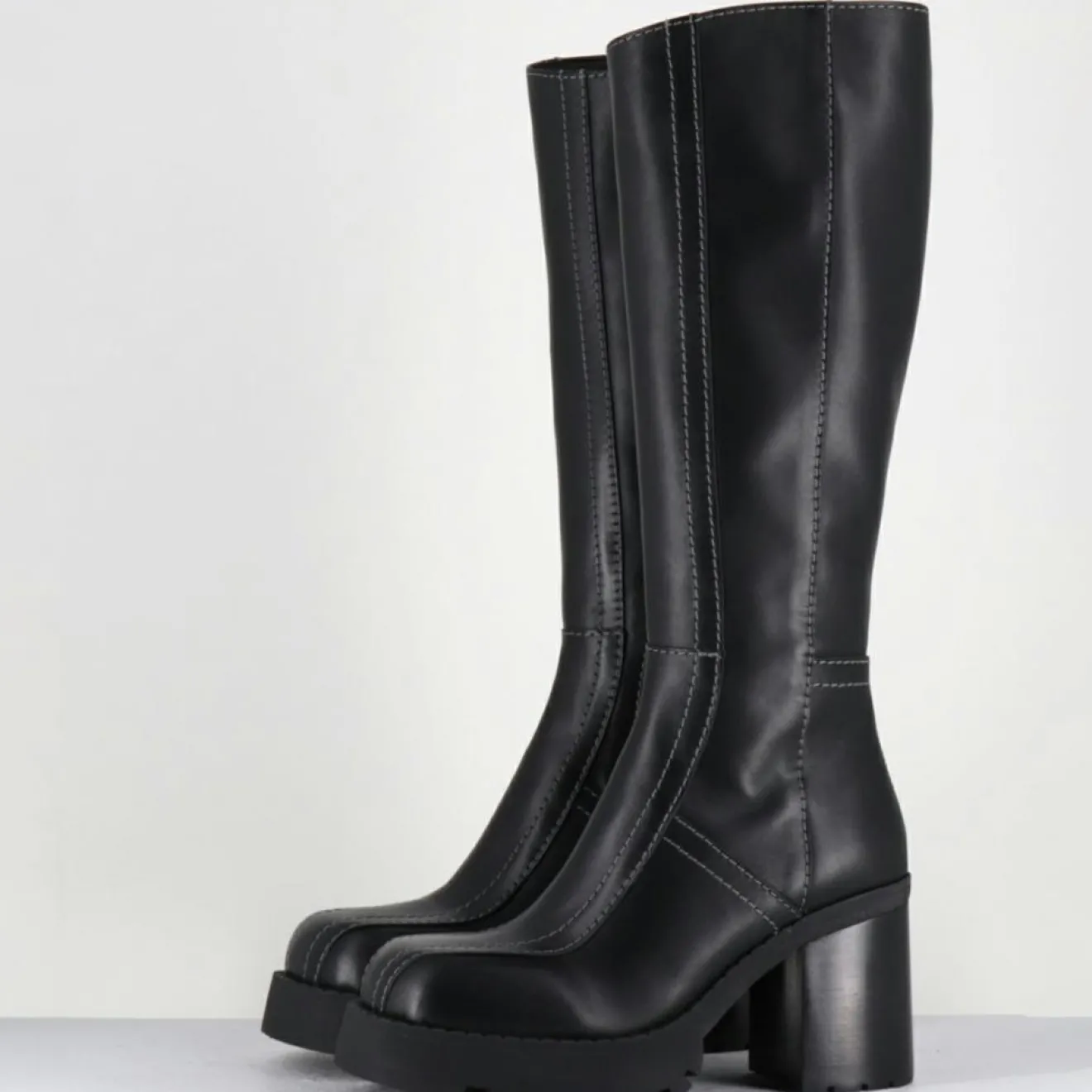 Femme E8 By Miista Bottes en Cuir dulce noires - Talon : 9.5cm