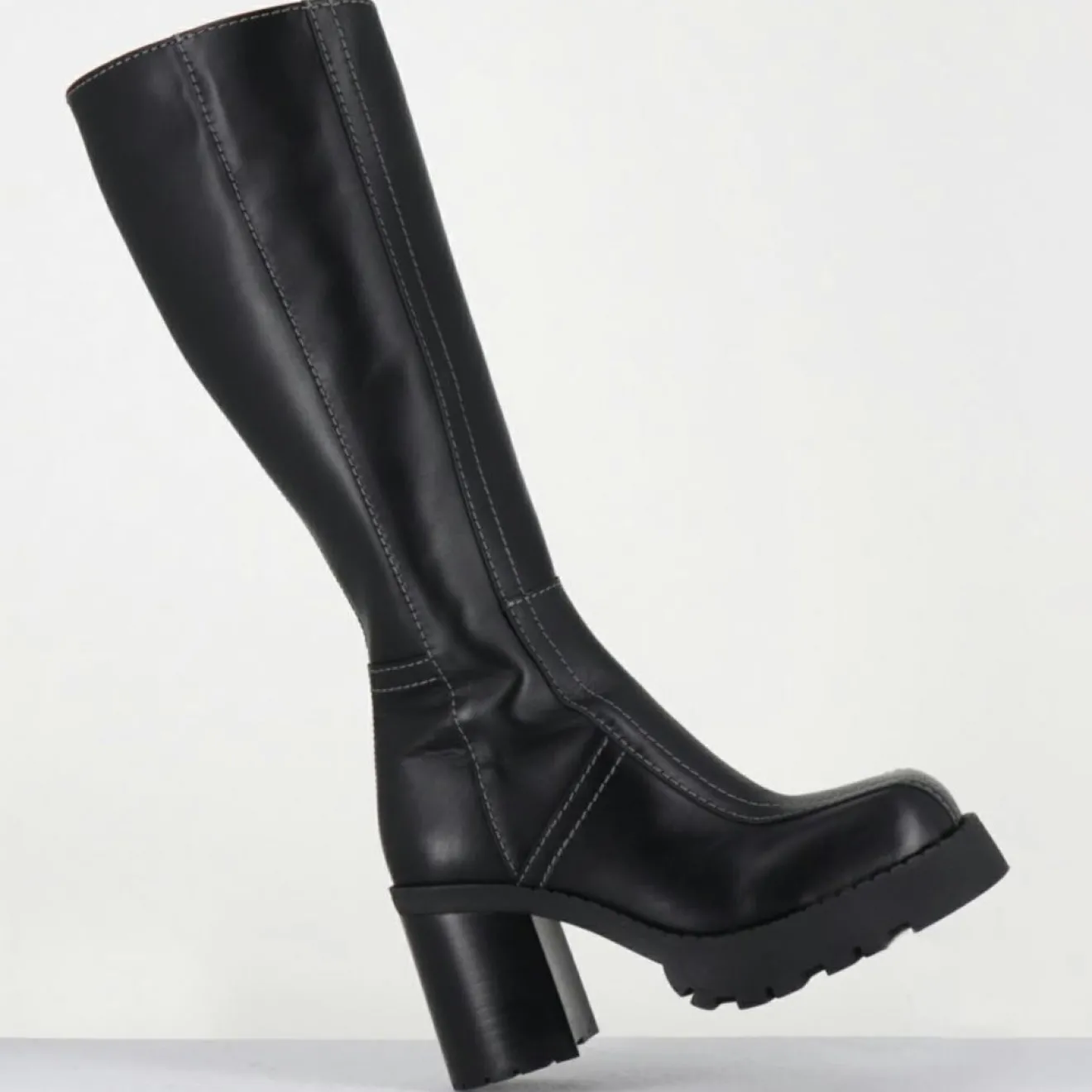 Femme E8 By Miista Bottes en Cuir dulce noires - Talon : 9.5cm