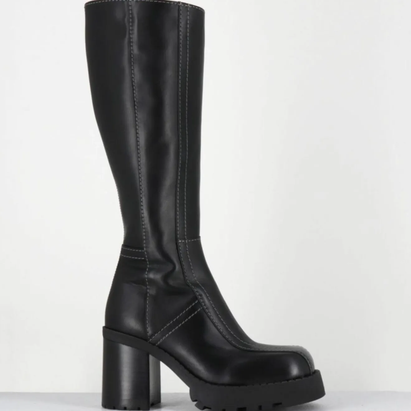 Femme E8 By Miista Bottes en Cuir dulce noires - Talon : 9.5cm