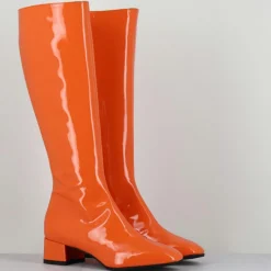 Femme Garrice Bottes en Cuir mayera oranges