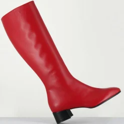 Femme Garrice Bottes en Cuir mayera rouges