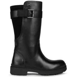 New Geox Bottes en Cuir Nevegal noires