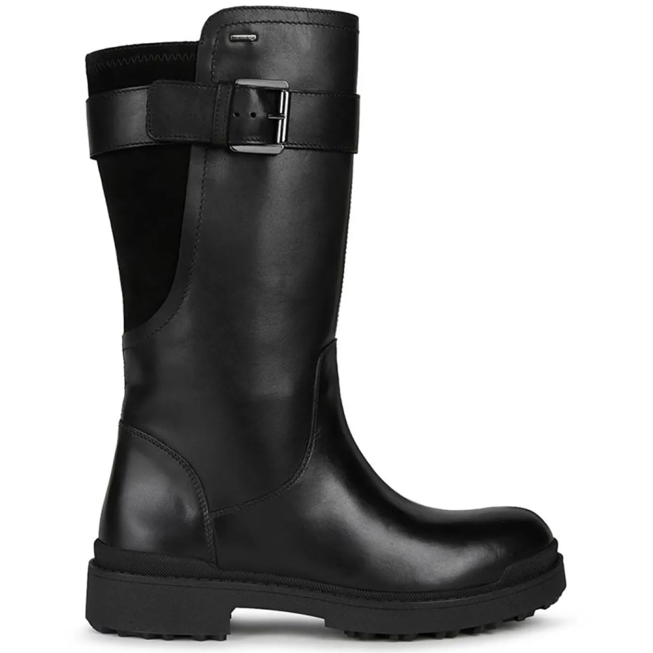 New Geox Bottes en Cuir Nevegal noires