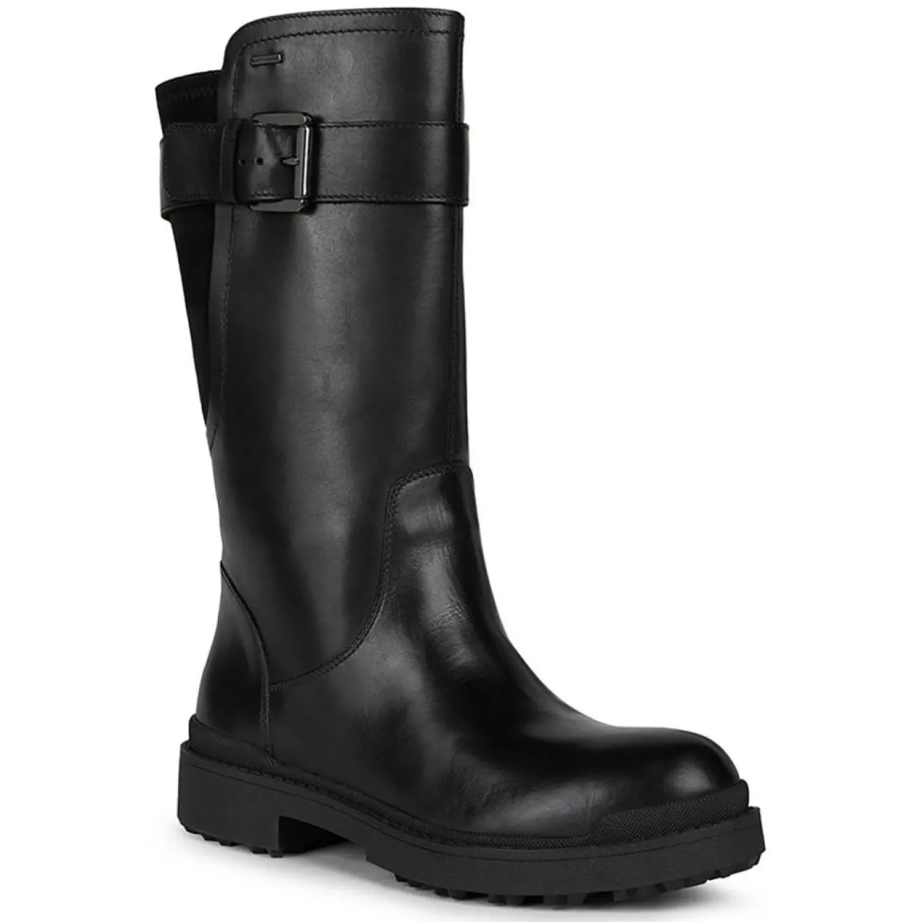 New Geox Bottes en Cuir Nevegal noires