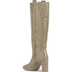 Geox Bottes en Cuir Pheby 80 sable - Talon 8 cm