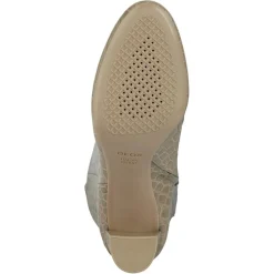 Geox Bottes en Cuir Pheby 80 sable - Talon 8 cm