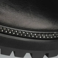 Hot Liu-Jo Bottes en Cuir Pink noires