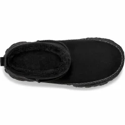 Homme Ugg Bottes en Velours de Cuir Venture Daze Ultra Mini noires
