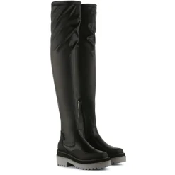 Clearance Liu-Jo Bottes Fama en Cuir noires