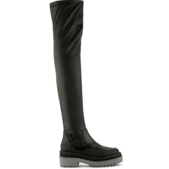 Clearance Liu-Jo Bottes Fama en Cuir noires