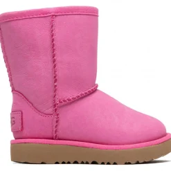 Clearance Ugg Bottes fourrées Laine en Velours de Cuir Classic Weather Short rose