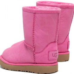 Clearance Ugg Bottes fourrées Laine en Velours de Cuir Classic Weather Short rose