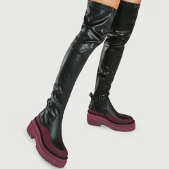 Femme Liu-Jo Bottes Rosie noir/rose
