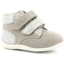 Enfant Kickers Bottillons Bébé en Cuir gris