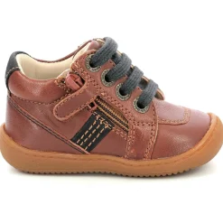 Discount Aster Bottillons en Cuir Piasap camel/marine