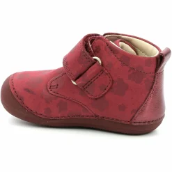Best Kickers Bottillons en Cuir Sabio à fleurs bordeaux