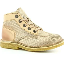 Enfant Kickers Bottillons Enfant en Cuir camel