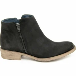 Femme Lab78 Bottines en Cuir noires