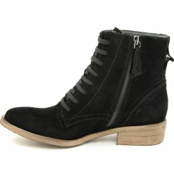 Femme Lab78 Bottines à lacets noires