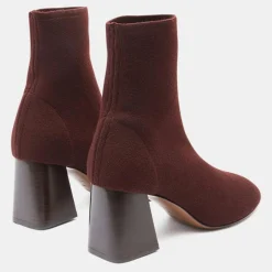 Femme Neous Bottines à Talon chocolat - Talon 7 cm