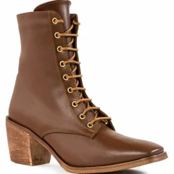 Sale Lab78 Bottines à talon cognac - Talon 7 cm