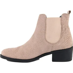 Femme Lab78 Bottines à talon en Cuir Joy beiges