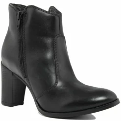Online Lab78 Bottines à talon en Cuir noires - Talon 8 cm