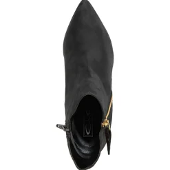 Femme Lab78 Bottines à talon en Velours de Cuir Cleopatre noires - Talon 10 cm