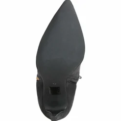 Femme Lab78 Bottines à talon en Velours de Cuir Cleopatre noires - Talon 10 cm