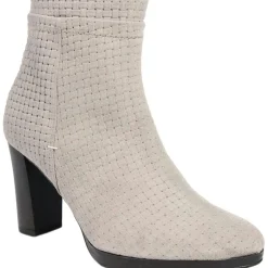 Femme Lab78 Bottines à talon en Velours de Cuir Vivi castor - Talon 8.5 cm