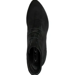 Femme Lab78 Bottines à talon en Velours de Cuir April noires - Talon 8.5 cm