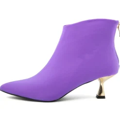 New Lab78 Bottines à talon Eugénie violettes - Talon 5 cm