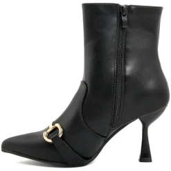 Femme Lab78 Bottines à talon Gabrielle noires - Talon 5 cm