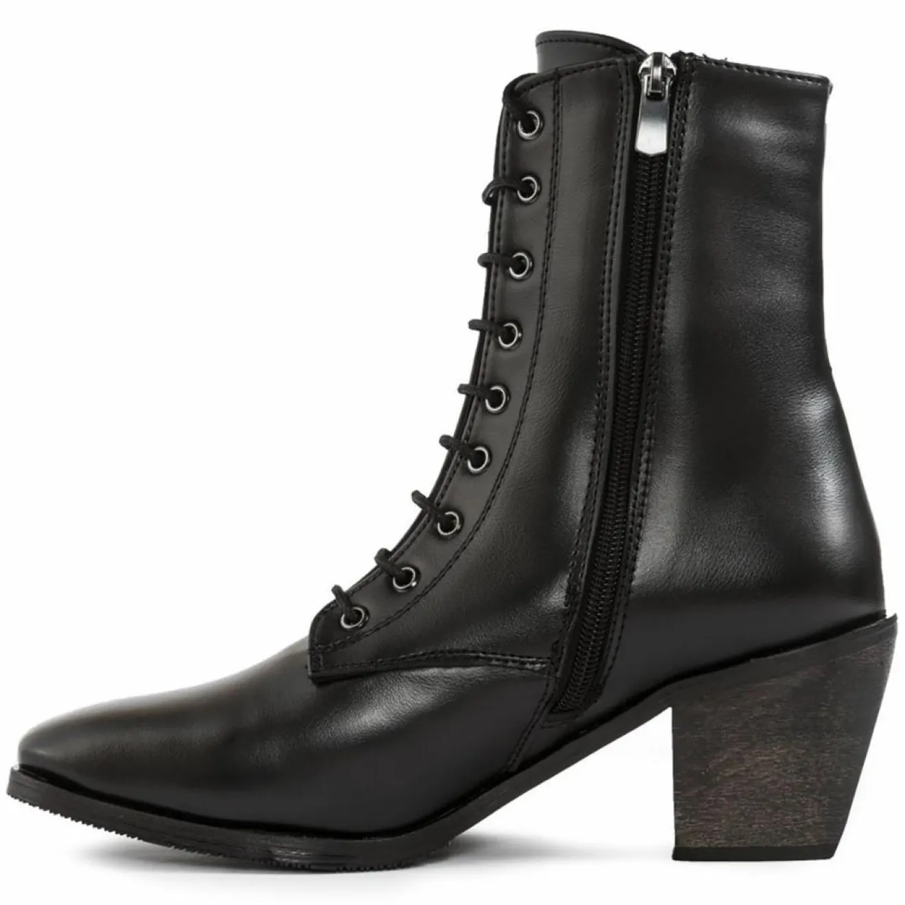 Femme Lab78 Bottines à talon noires - Talon 7 cm
