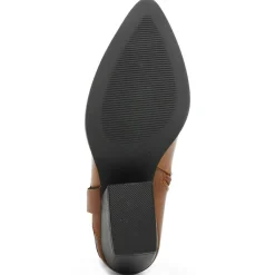 Lab78 Bottines à talon Pauline camel - Talon 7 cm