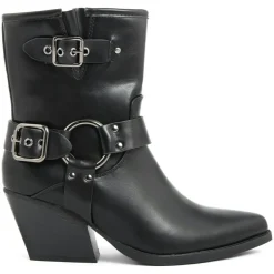 Best Lab78 Bottines à talon Pauline noires - Talon 7 cm