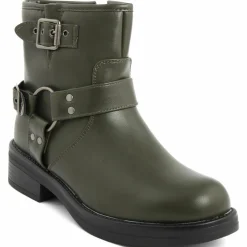 Sale Lab78 Bottines biker plates vertes - Talon 4 cm