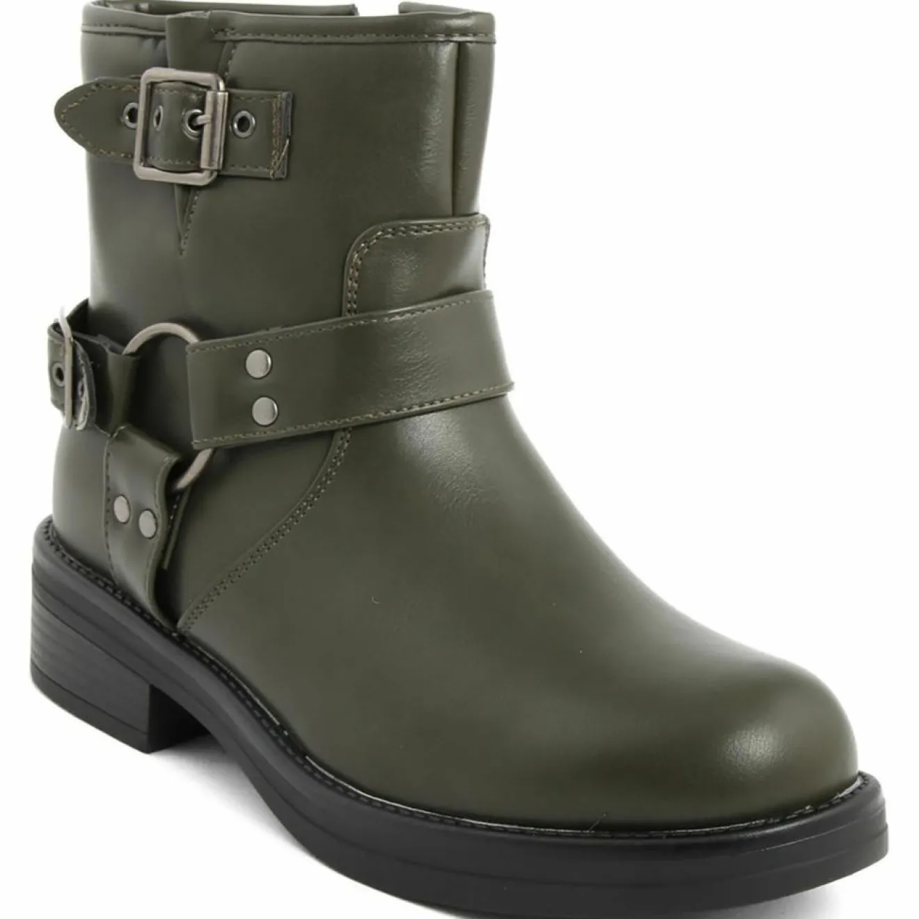 Sale Lab78 Bottines biker plates vertes - Talon 4 cm