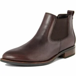 Femme Lab78 Bottines chelsea en Cuir marron foncé